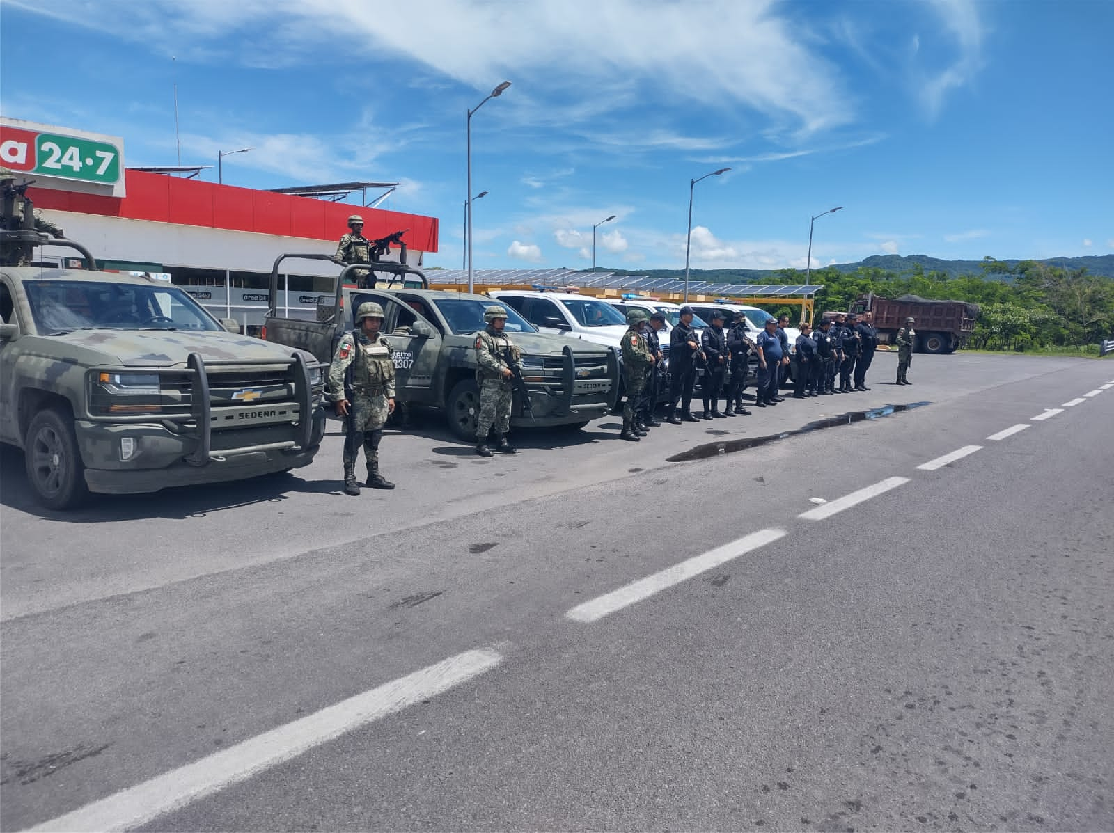 Férrea seguridad en San Blas