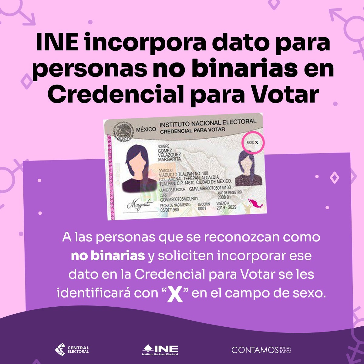 Reconocerán a personas no binarias en credencial de elector