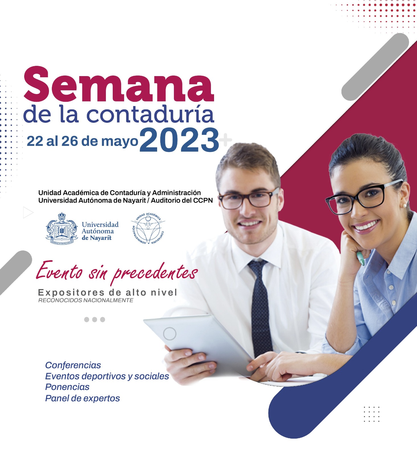 Semana de la Contaduría 2023 del 22 al 26 de mayo