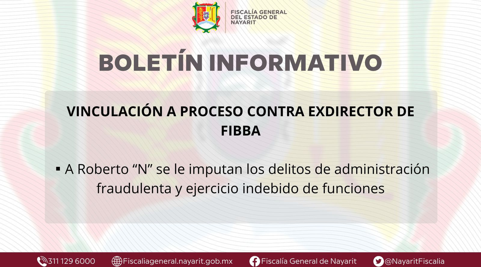 Ex director del FIBBA vinculado a proceso