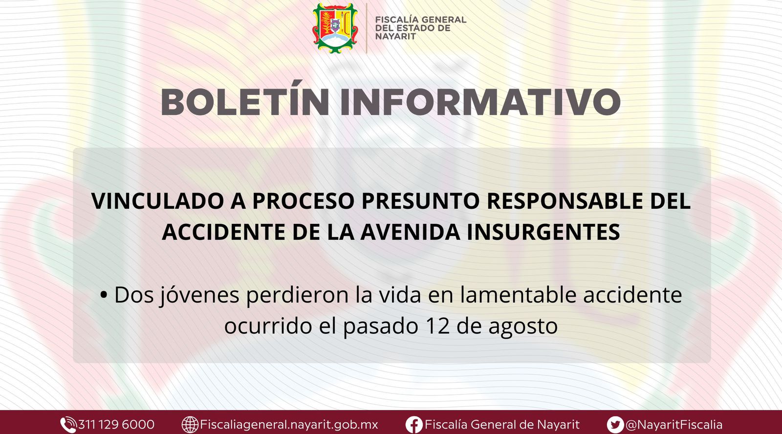 Vinculado a proceso presunto responsable del accidente de la avenida Insurgentes