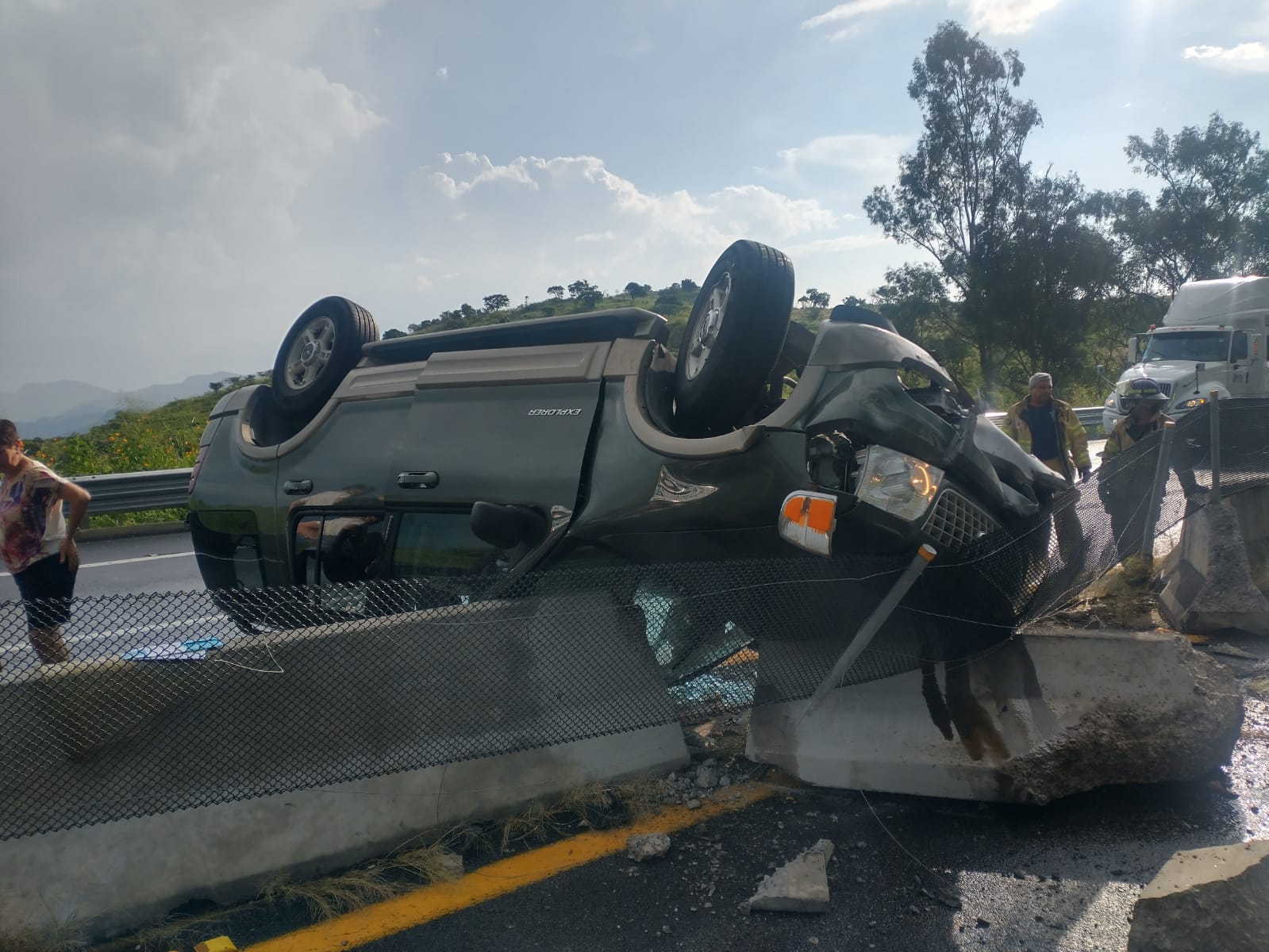 Milagro en carretera