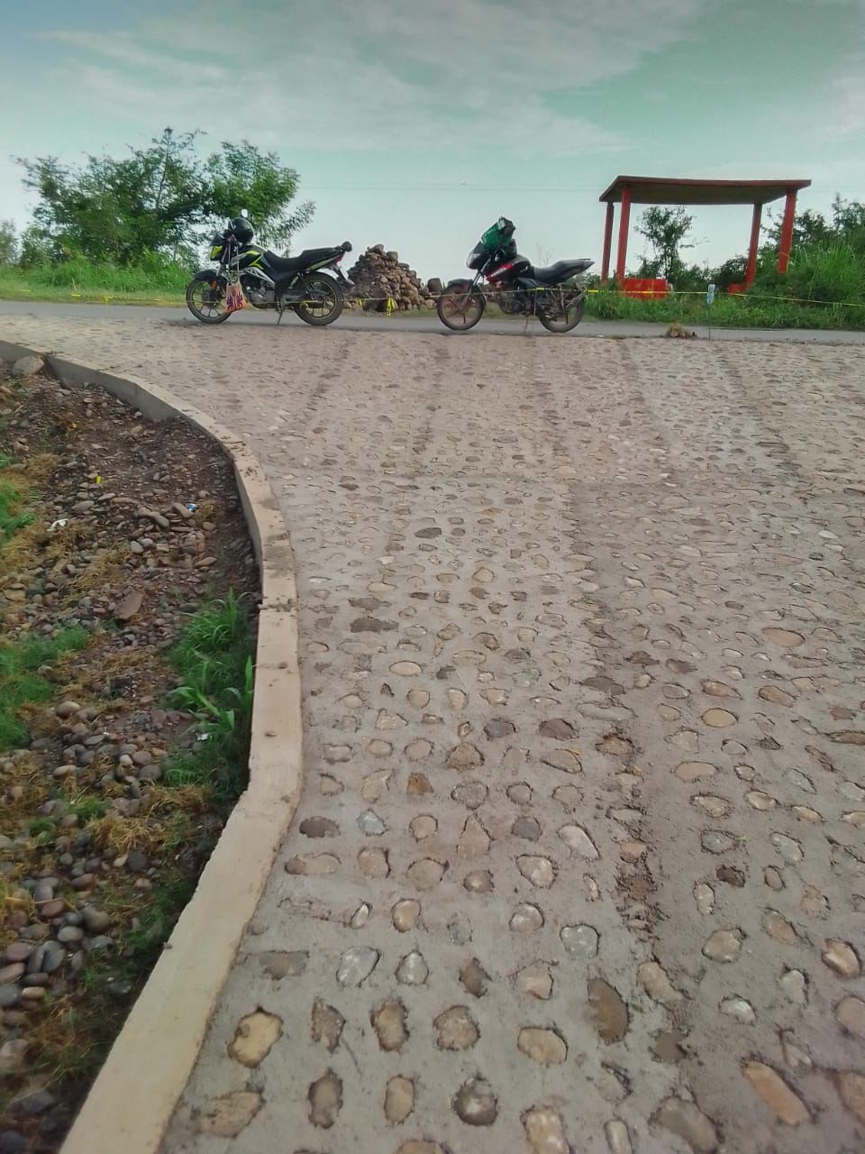 Así quedó la entrada de El Limón, Mpio. de San Blas