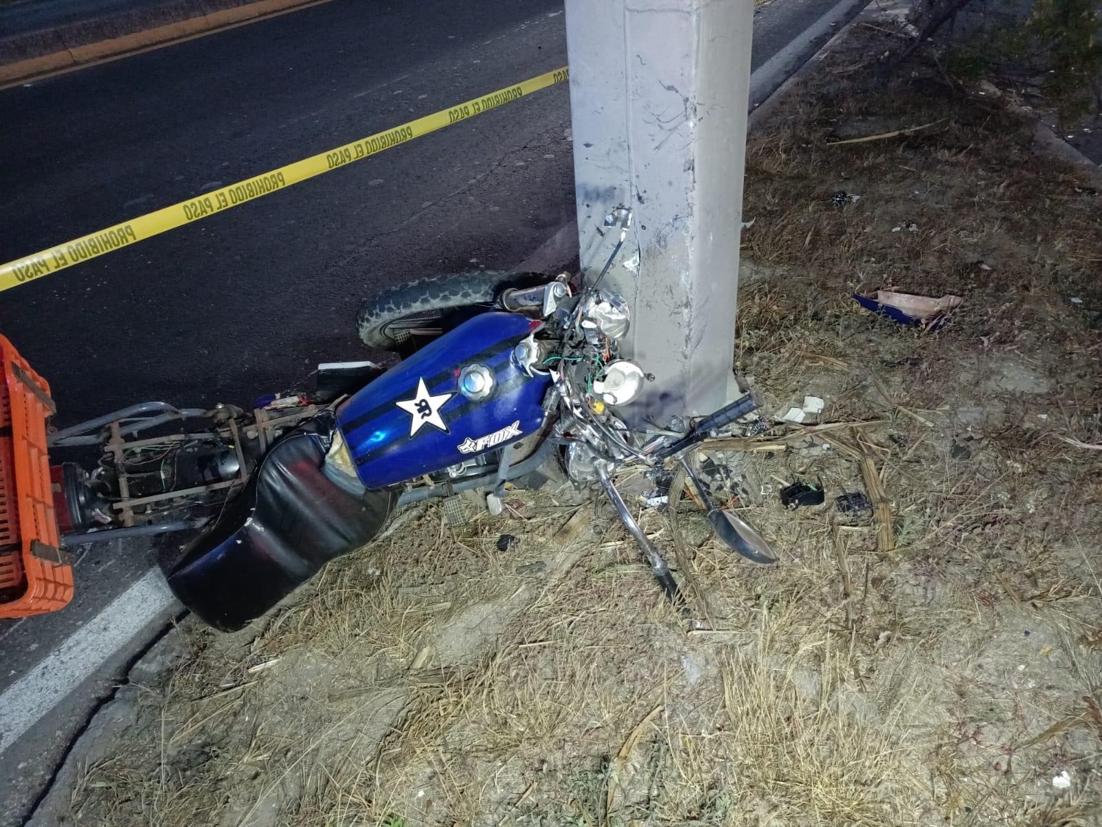 Accidente de motociclista esta mañana, en la carretera Tepic – Guadalajara