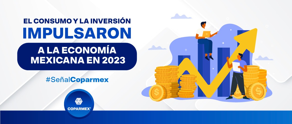 El consumo y la inversión impulsaron a la economía mexicana en 2023