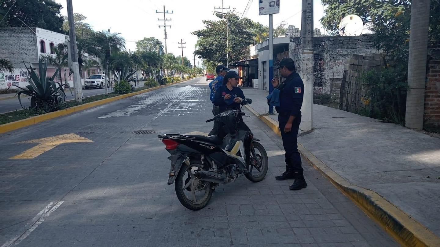 Aplican operativo preventivo de Tránsito y Vialidad en San Blas…