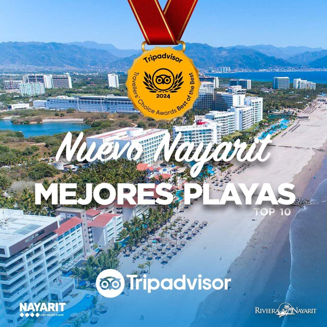 Recibe Nayarit reconocimiento como el “Mejor Destino” y las “Mejores Playas”