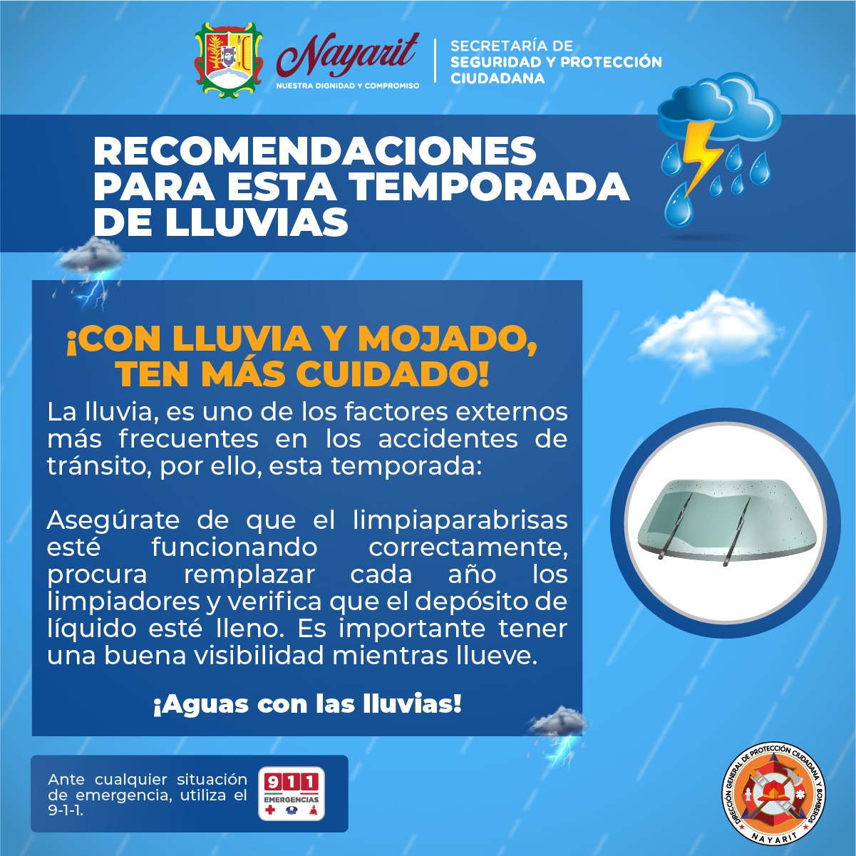 Prevención para estas lluvias