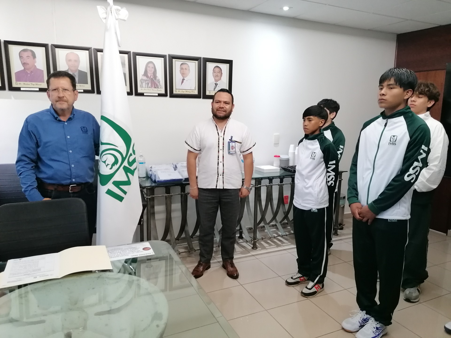 Abandera IMSS Nayarit a equipo representativo de los Juegos Nacionales ODEIMSS 2024