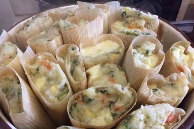 TAMALES DE VERDURAS CON QUESO